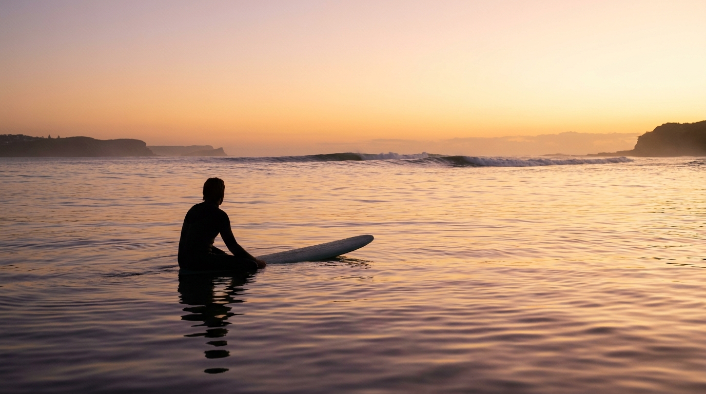 Reading waves — surfing and water sports article illustration