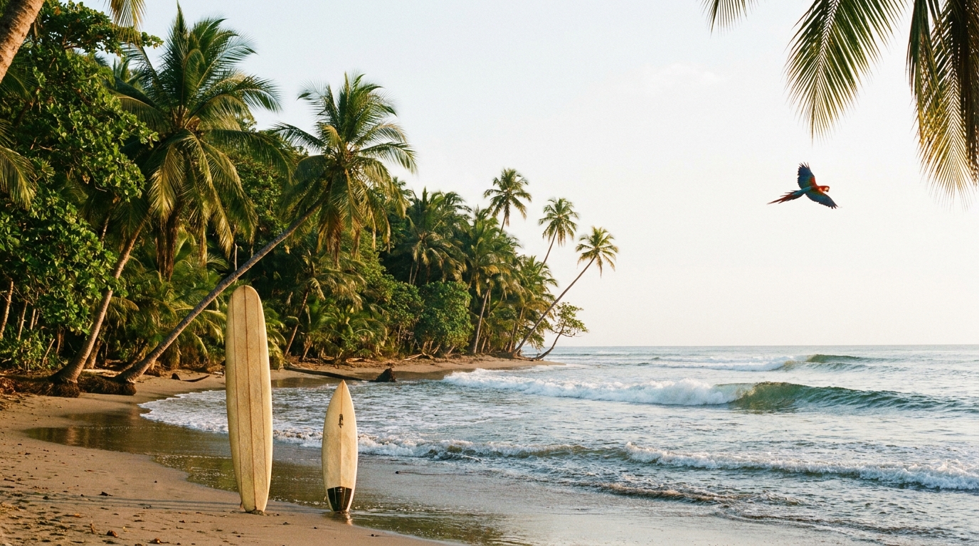 Costa rica — surfing and water sports article illustration
