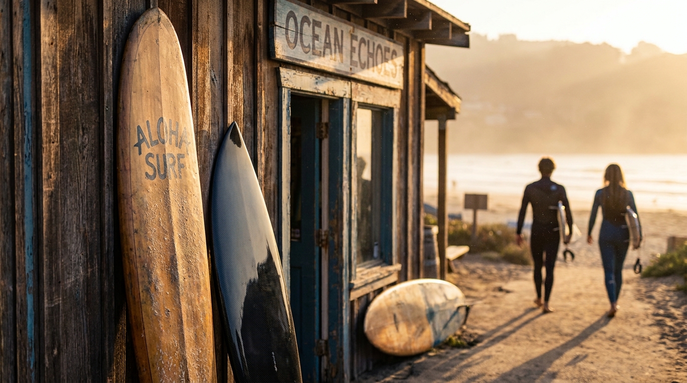 Surf culture crossroads — surfing and water sports article illustration